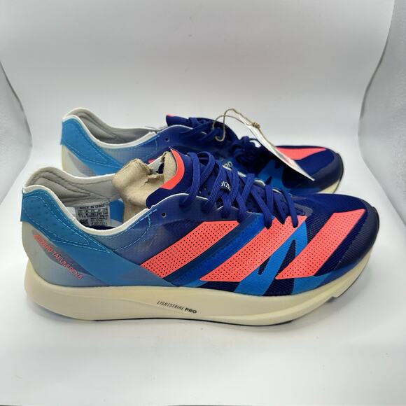 Adidas Adizero Takumi Sen 8 Legacy Indigo Turbo Men’s Running Shoe | Size 6.5 main image 7
